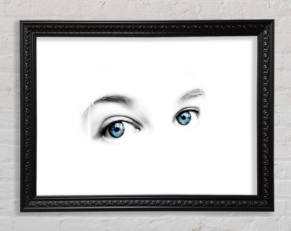 Blue Eyes Framed Print