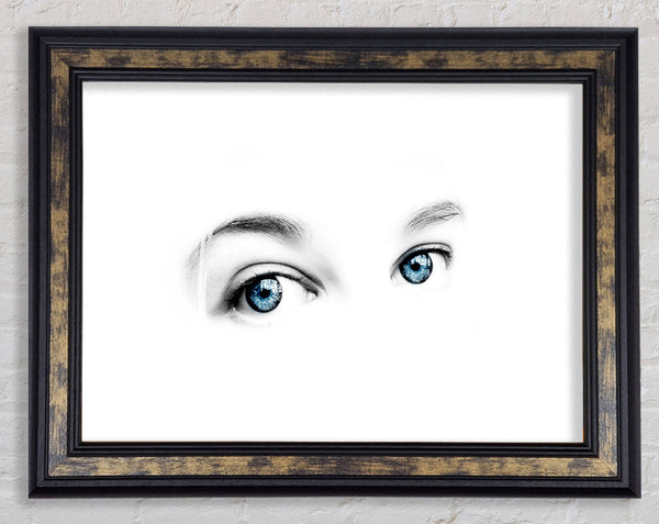 Blue Eyes Framed Print