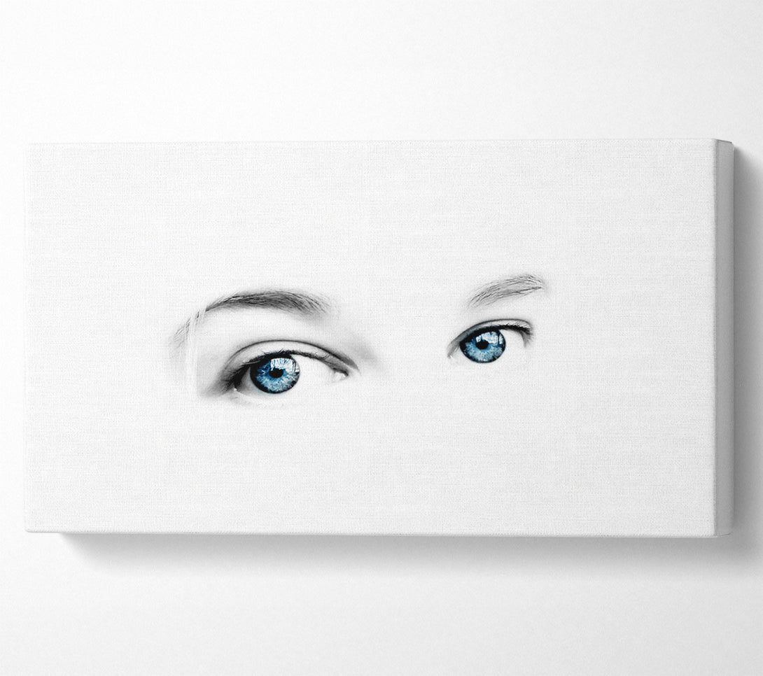  A Canvas Print of Blue Eyes Canvas Print
