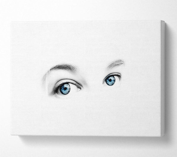  A Canvas Print of Blue Eyes Canvas Print