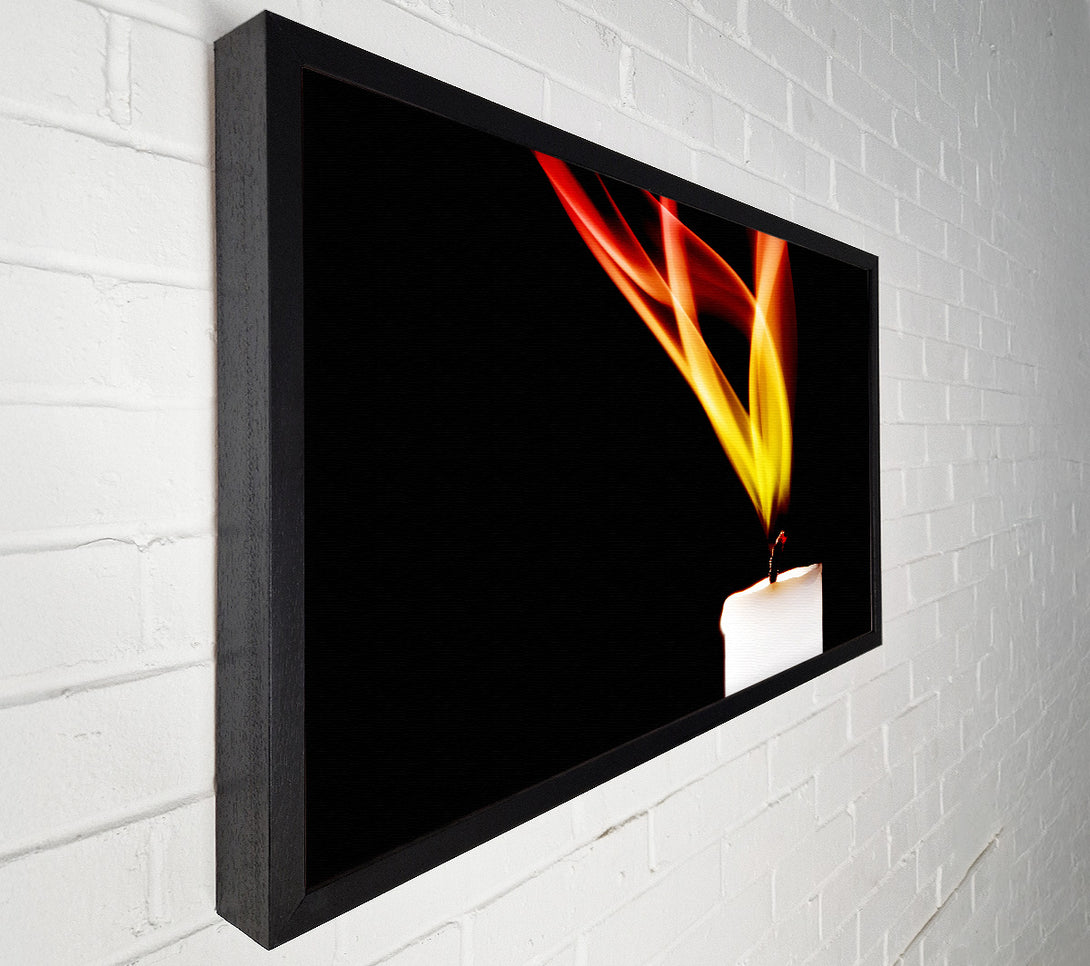  A Canvas Print of Flame Of A Candle Canvas Art