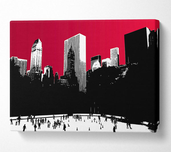 Painting The City Red Canvas Print