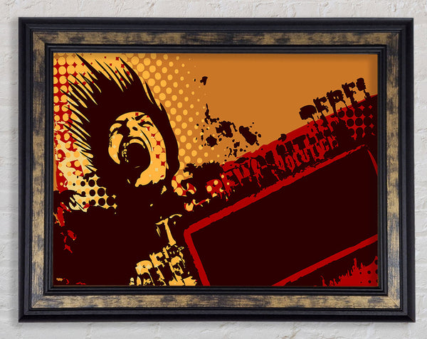 Scream Delight Framed Print