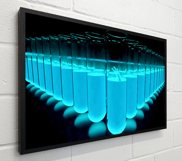 Blue Test Tubes
