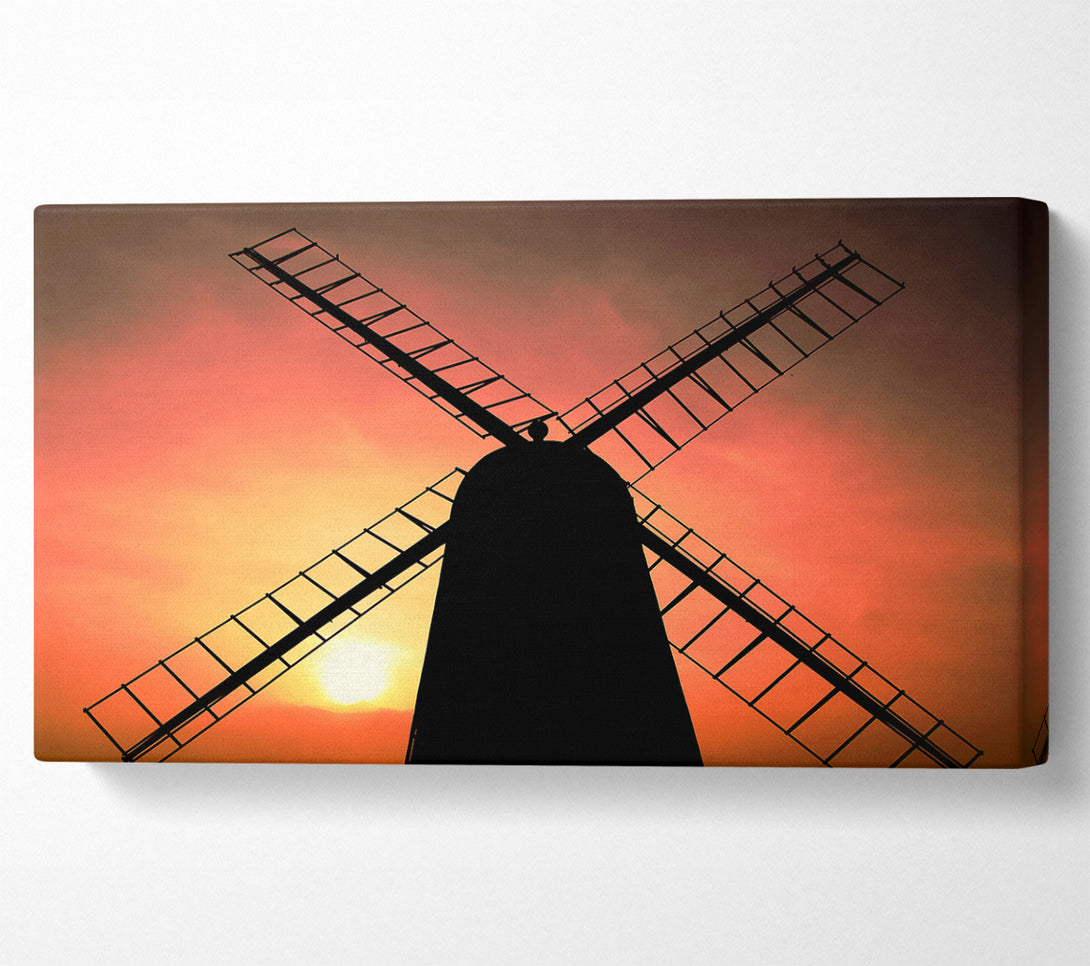  A Canvas Print of Windmill In Sunlight Canvas Wall Art