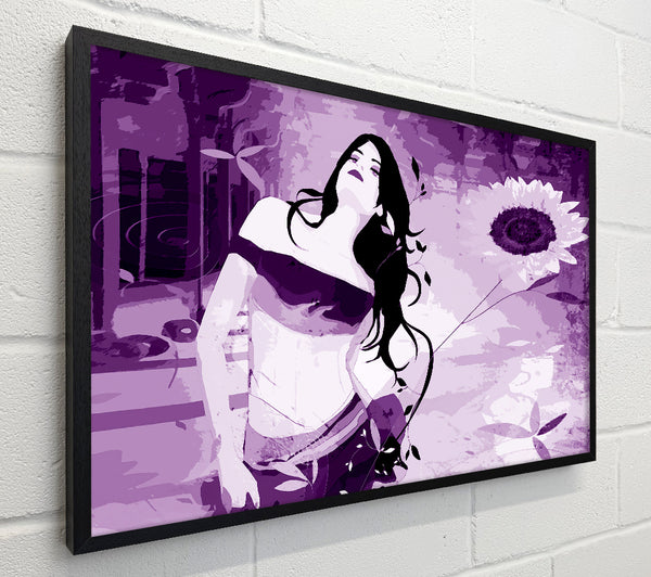 Purple Sunflower Woman