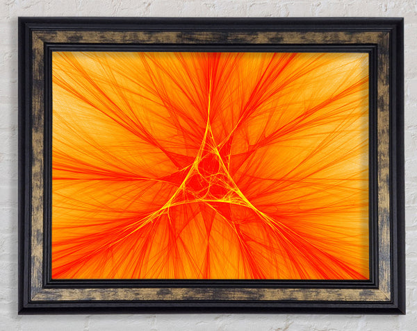 Orange Centre Framed Print