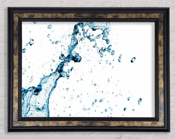 Blue Water Droplet Galore Framed Print