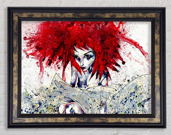Pixie At The Bottom Of The Garden Framed Print