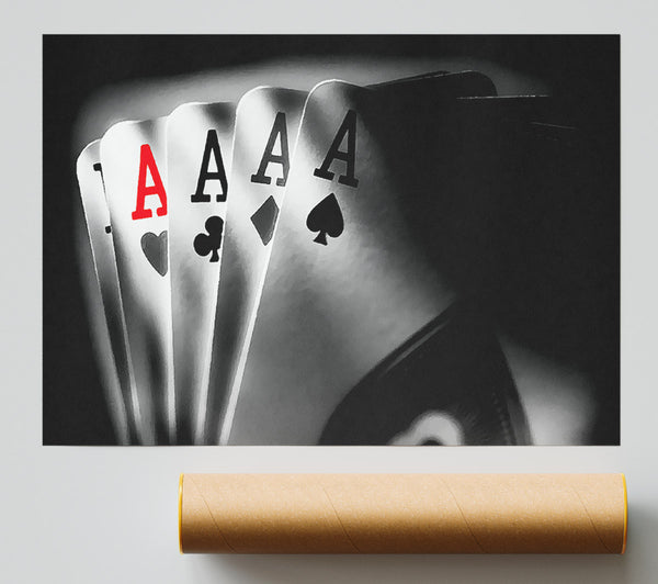 Poker Aces Print