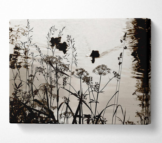 Chocolate Lake Canvas Wall Art