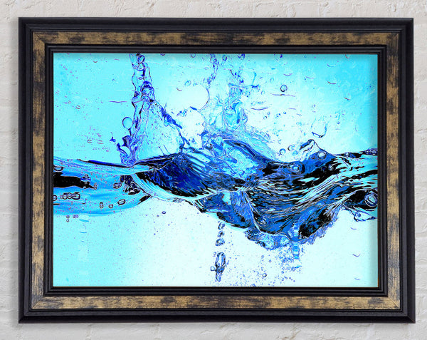 Crash Of The Water Splash Framed Print