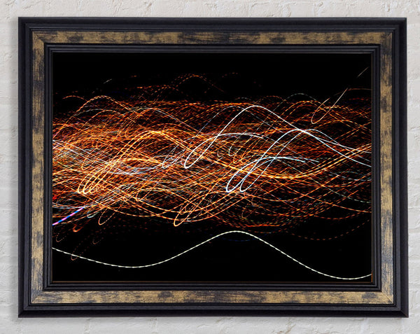 Radio Waves Framed Print