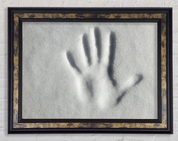Hand Print Of Time Framed Print