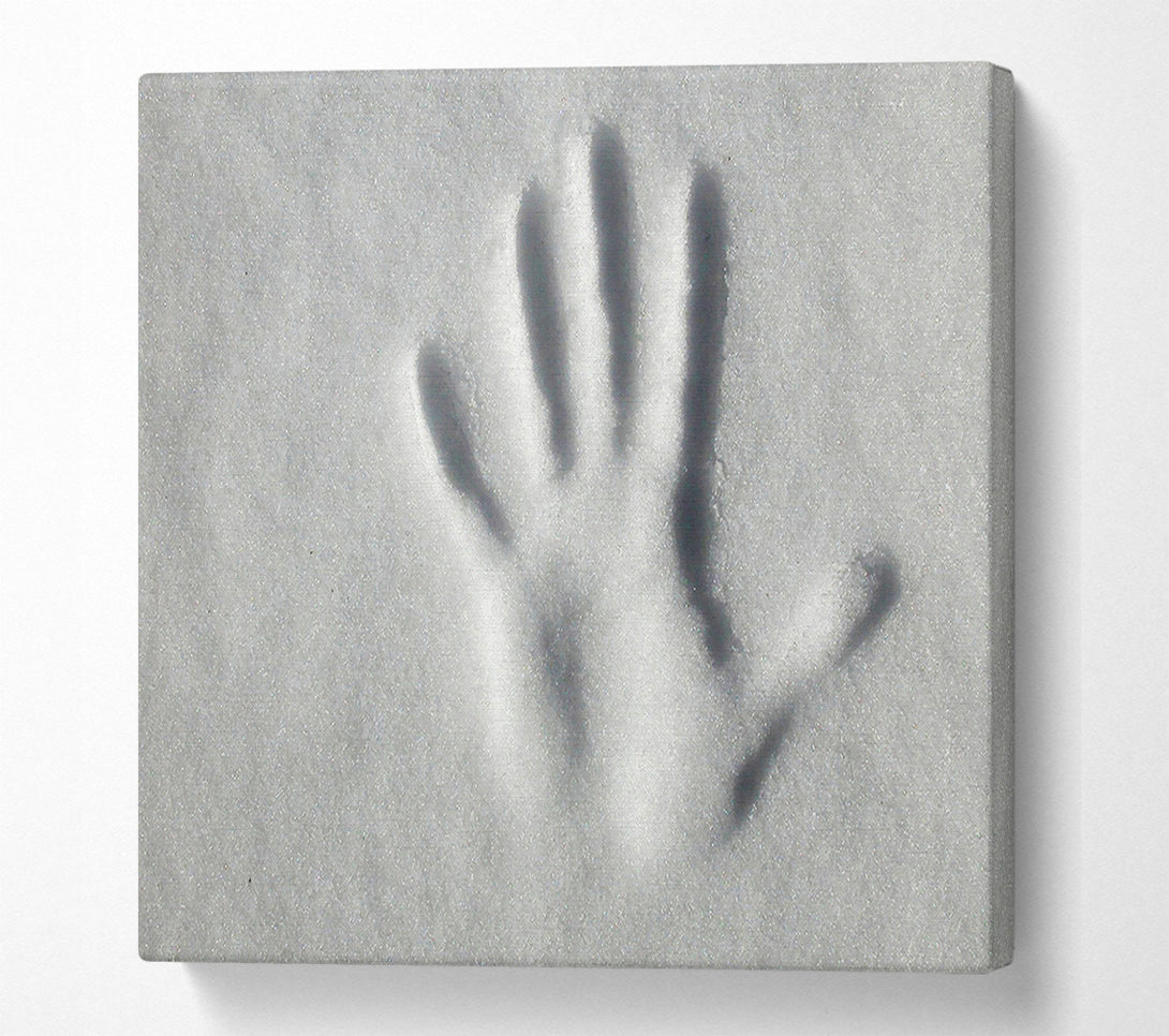  A Canvas Print of Hand Print Of Time Canvas Print
