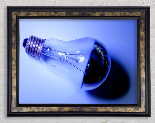 Lightbulb Blues Framed Print