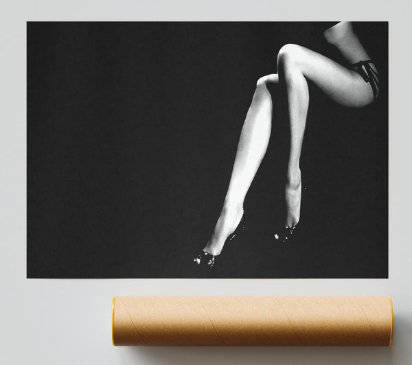 Sexy Legs Black Giclee Print