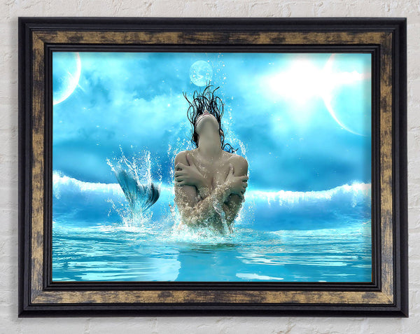 Mermaid Fantasy Girl Framed Print