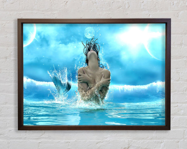 Mermaid Fantasy Girl Framed Print