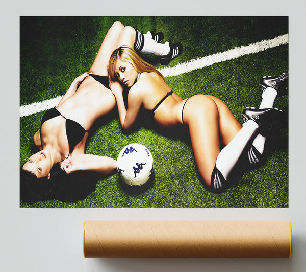 Womans Football Team Poster