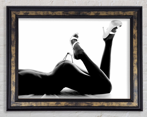 G-String Heels Framed Print