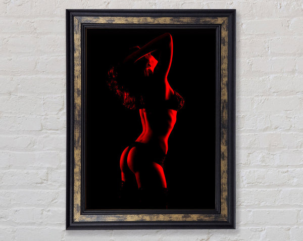 The Heat Of A Woman Framed Print