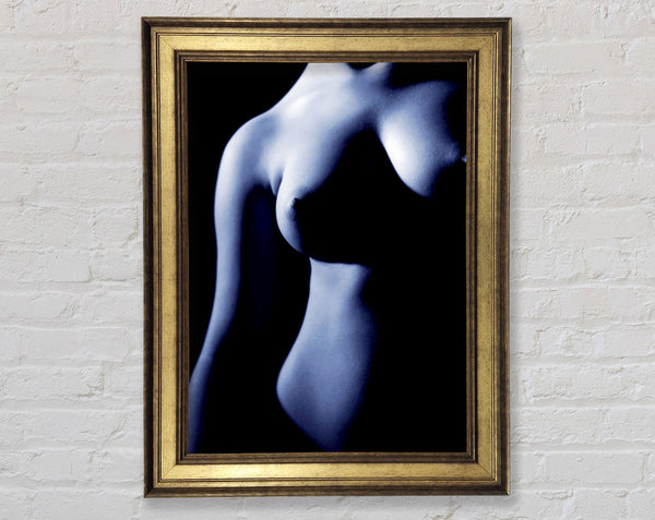 Weiblicher Torso Blau