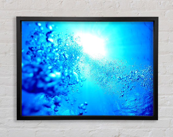 Water Elements In The Sun Framed Print