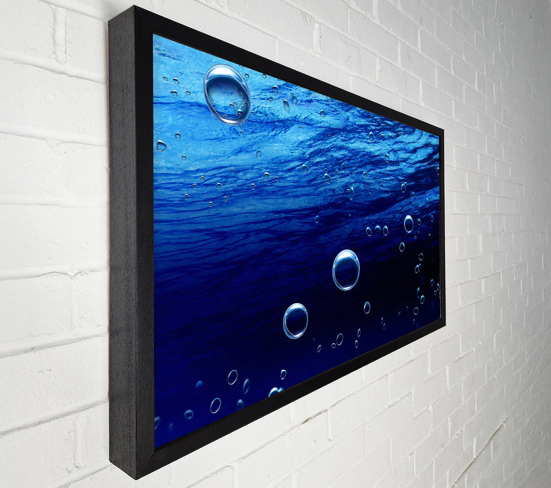  A Canvas Print of Underwater Bubbles Canvas Art