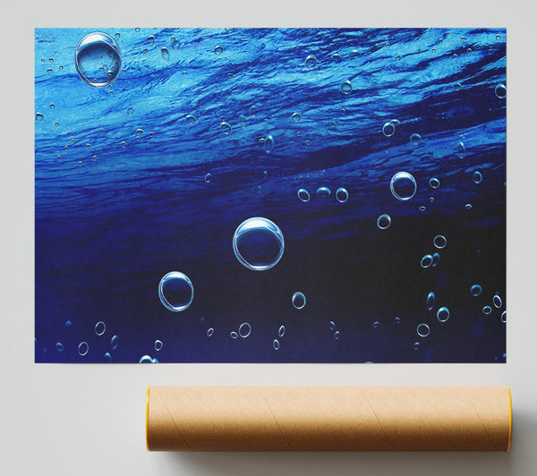 Underwater Bubbles Giclee Print