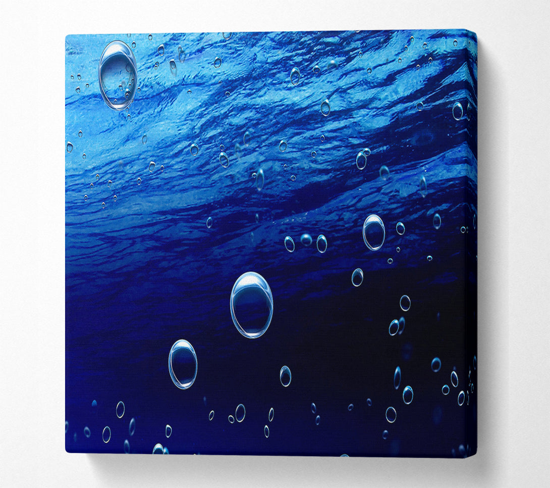  A Canvas Print of Underwater Bubbles Canvas Art