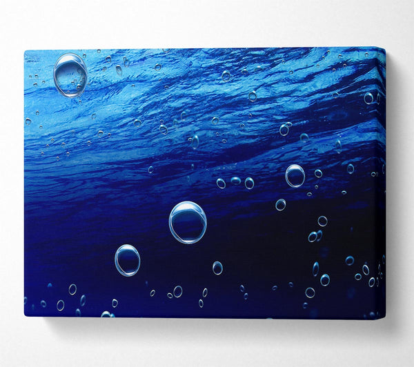  A Canvas Print of Underwater Bubbles Canvas Art