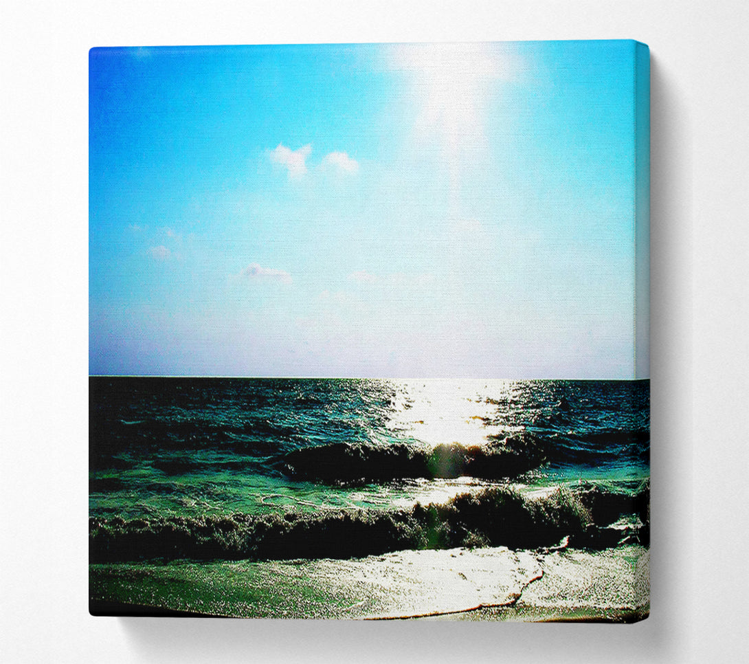  A Canvas Print of The Waves Of The Ocean Canvas Print