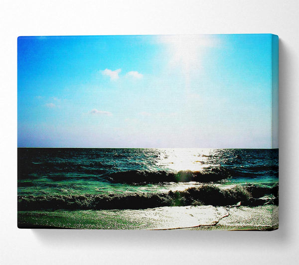  A Canvas Print of The Waves Of The Ocean Canvas Print