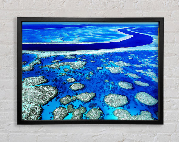 The Flow Of The Ocean Islands Framed Print