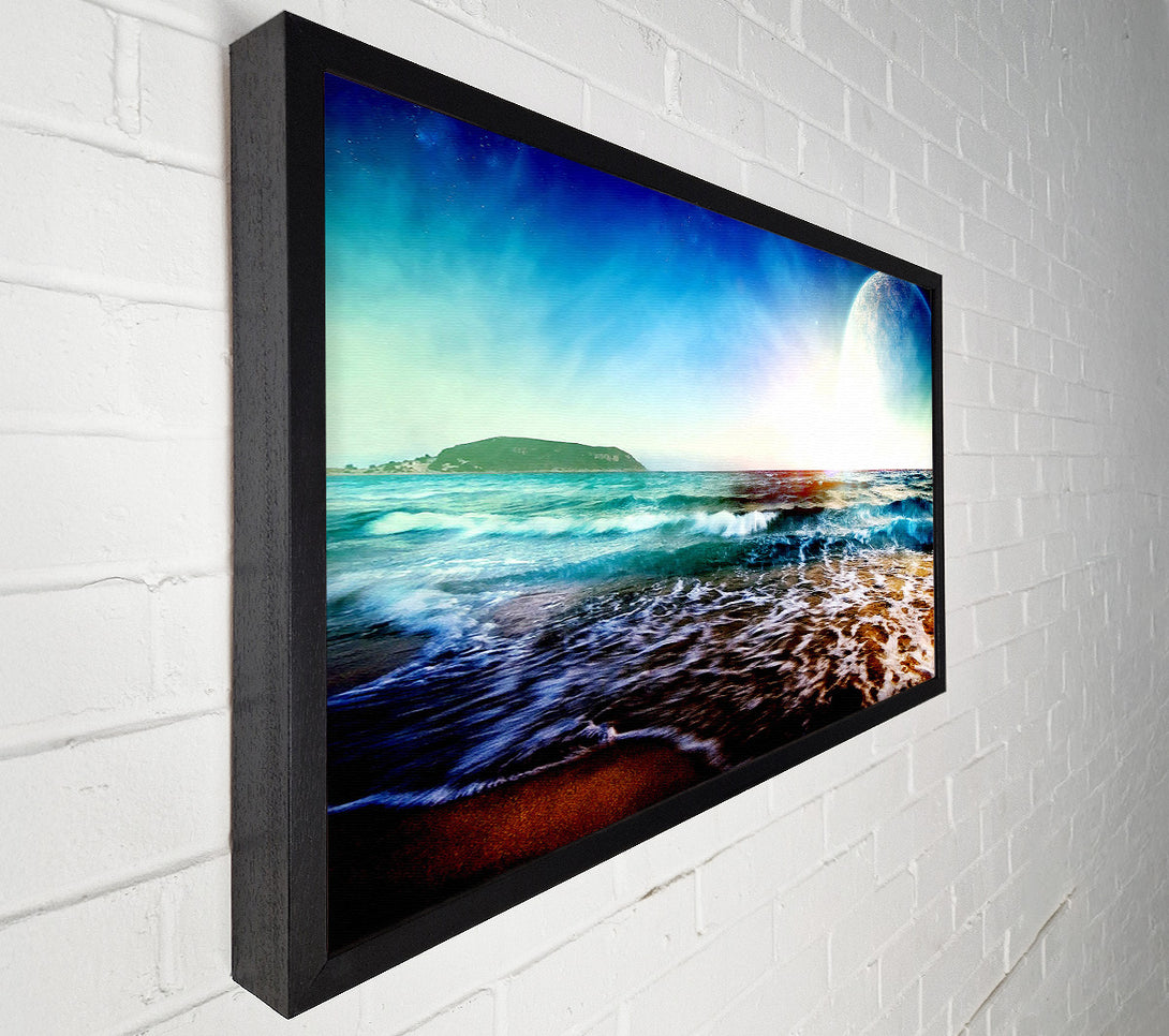  A Canvas Print of The Beach Planet Canvas Print