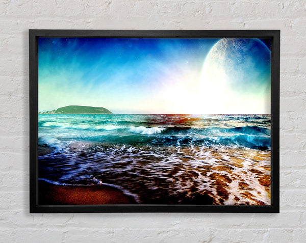 The Beach Planet Framed Print