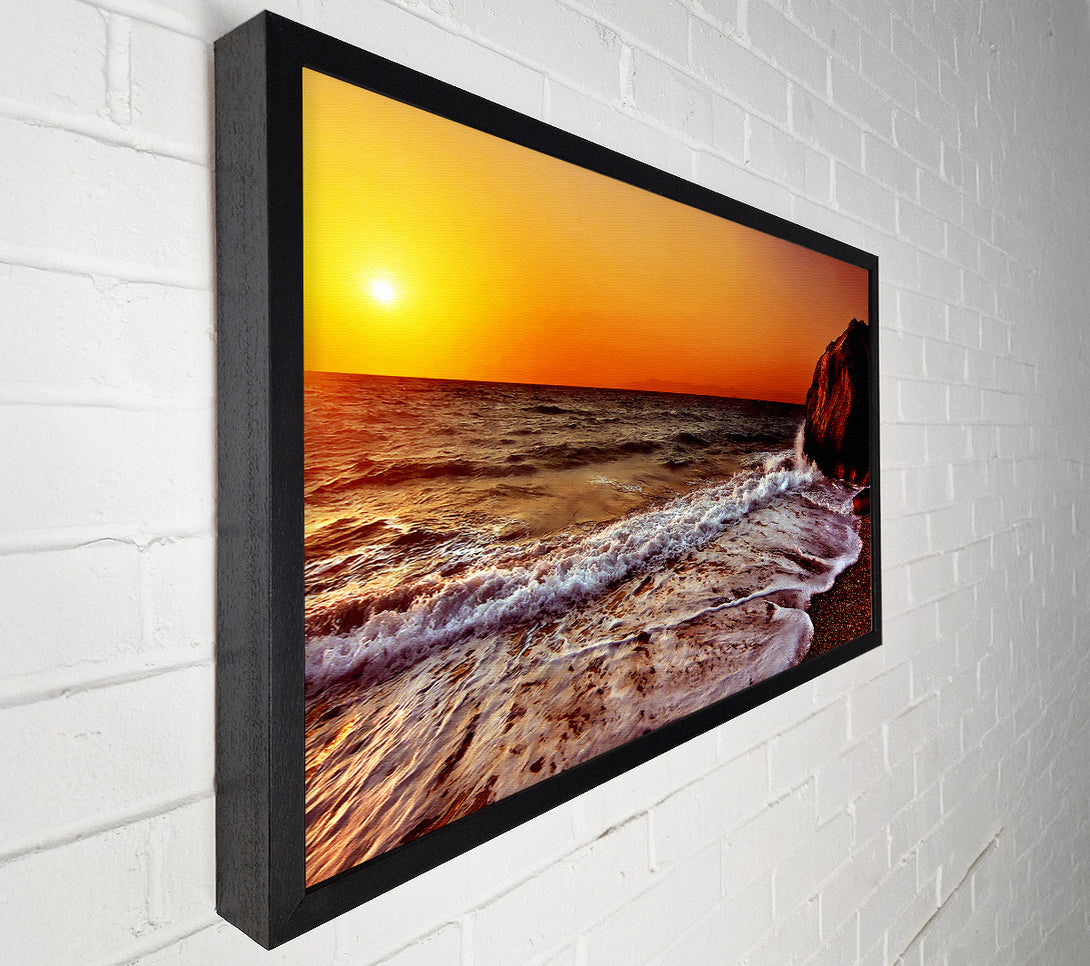  A Canvas Print of Swell Of The Ocean Sun Canvas Wall Art