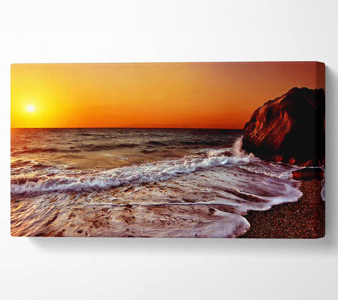  A Canvas Print of Swell Of The Ocean Sun Canvas Wall Art