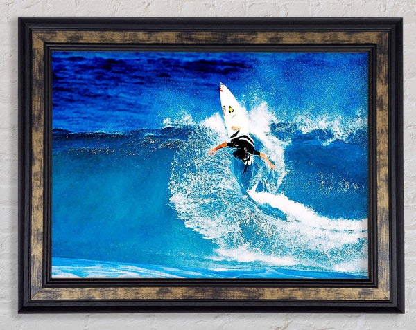 Surfer Twist Framed Print