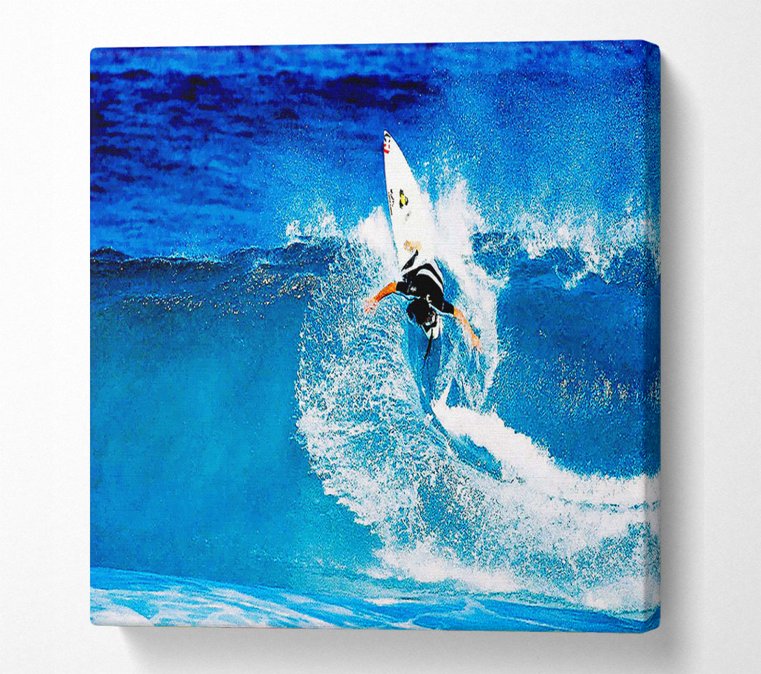  A Canvas Print of Surfer Twist Canvas Wall Art