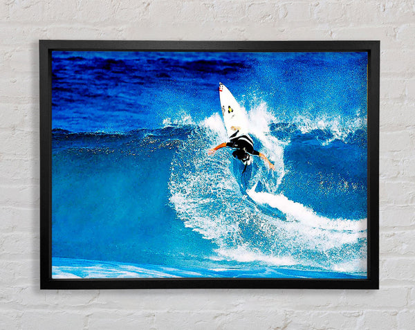Surfer Twist Framed Print