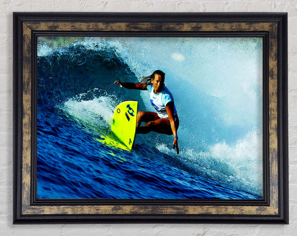 Surfer Number One Female Framed Print