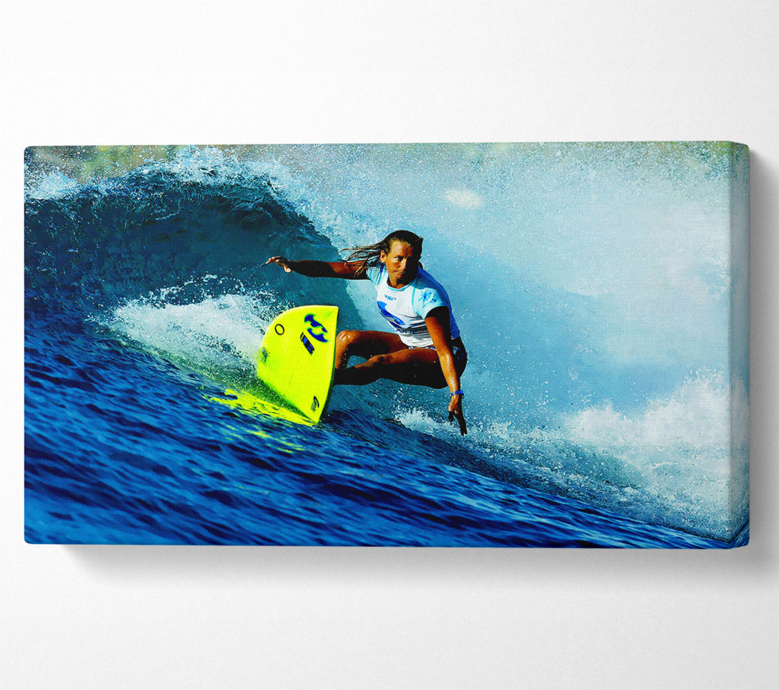  A Canvas Print of Surfer Number One Female Canvas Wall Art