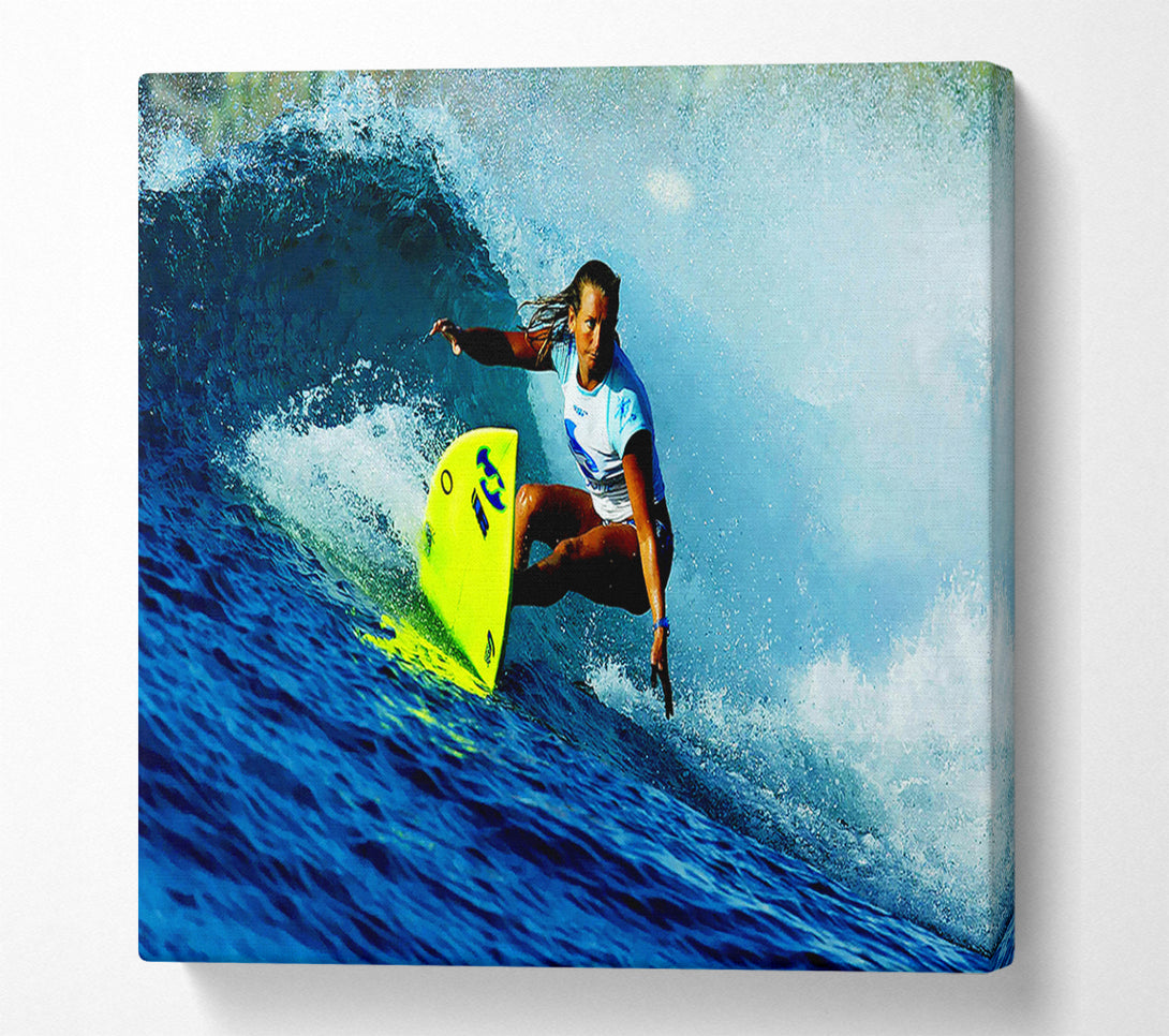  A Canvas Print of Surfer Number One Female Canvas Wall Art