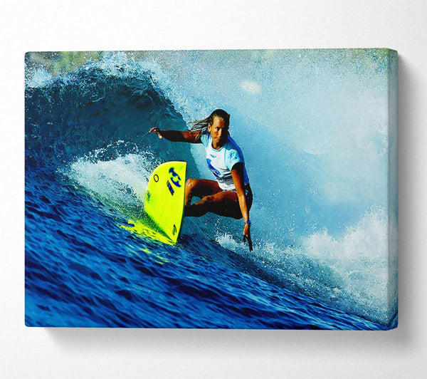  A Canvas Print of Surfer Number One Female Canvas Wall Art