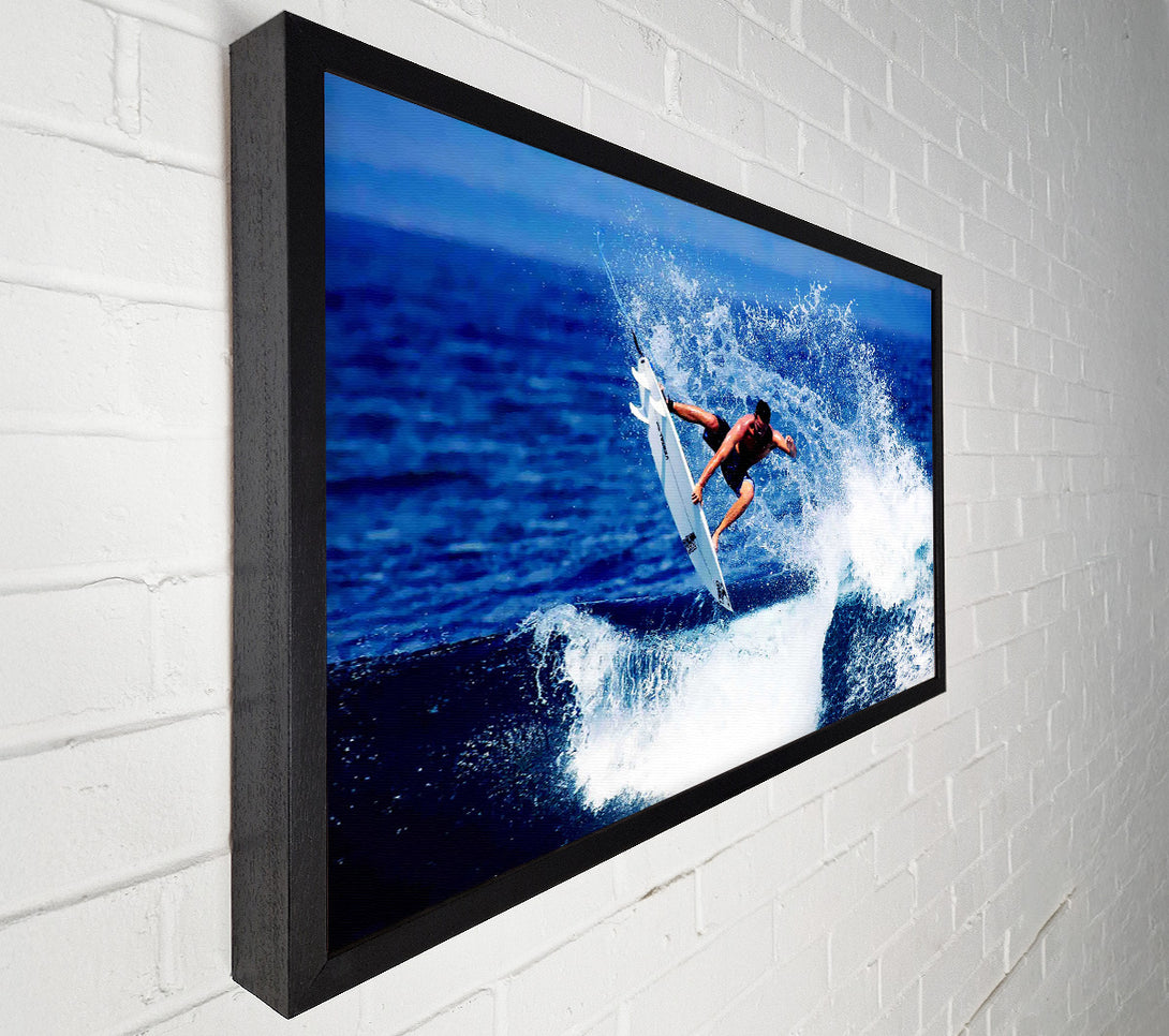  A Canvas Print of Surfer Jumping The Wave Canvas Art