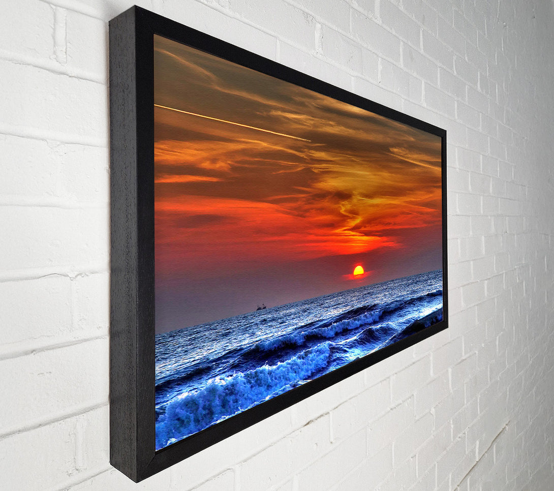  A Canvas Print of Sunset On The Beach Canvas Art