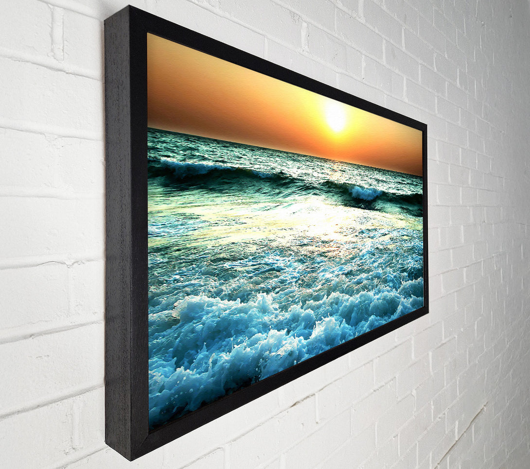  A Canvas Print of Sunset Near Sea Canvas Art