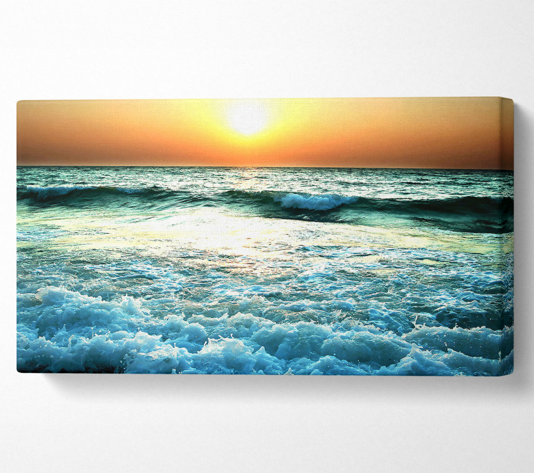  A Canvas Print of Sunset Near Sea Canvas Art